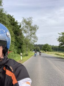 Mopeds während der Fahrt