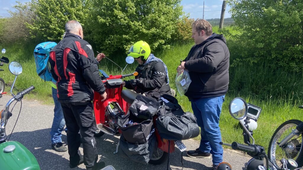 Panne auf dem Weg nach Belgien