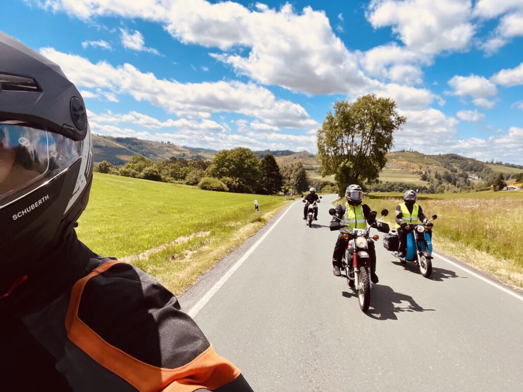 Mopeds untergwegs