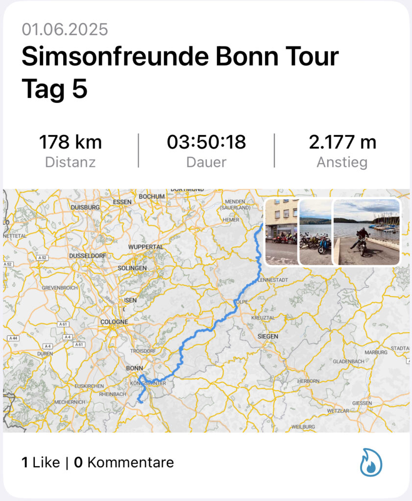 Routenübersicht