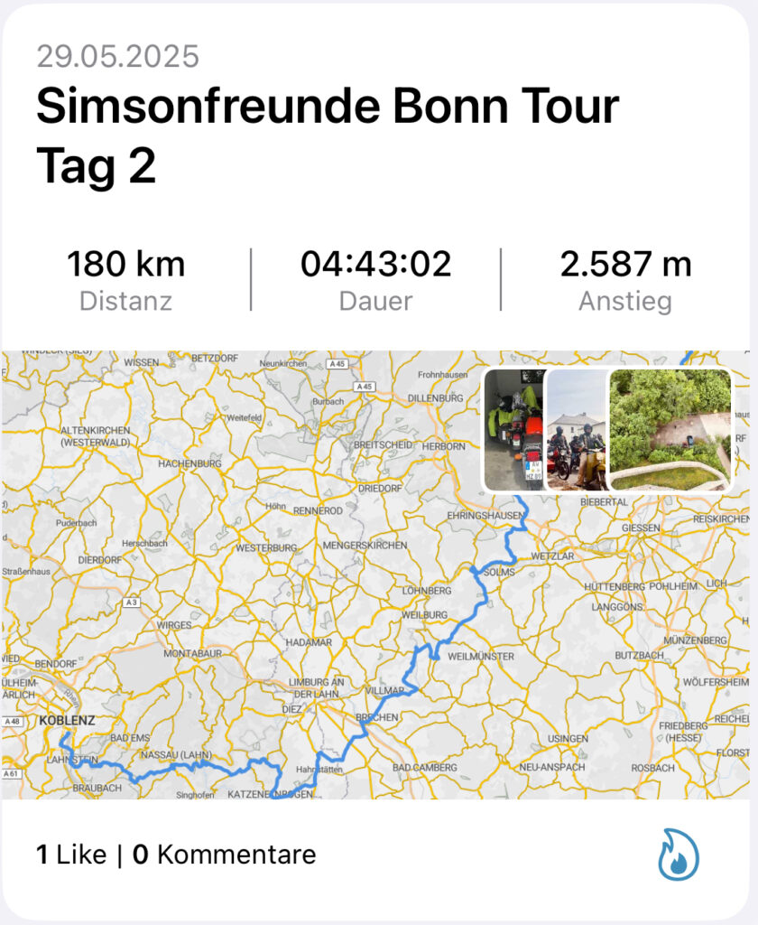 Routenübersicht