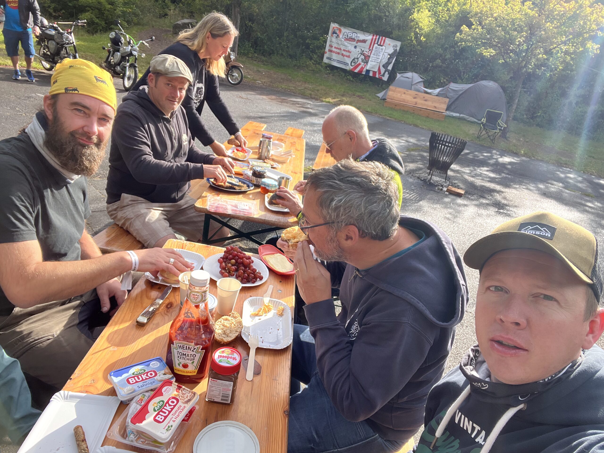 Frühstück am Tag danach